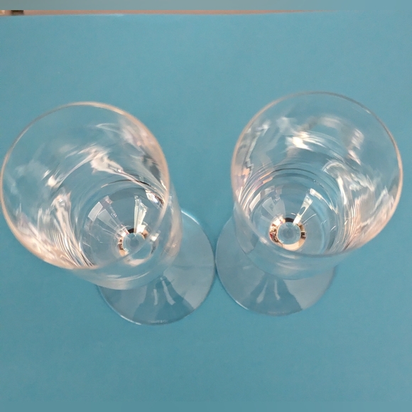 COPY 2nd set- Tiffany & Co Crystal Champagne Flutes - Picture 4 of 6
